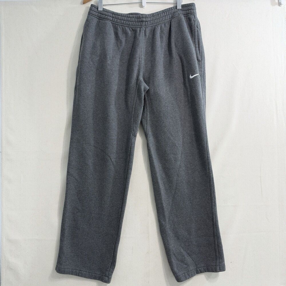 Nike Sweatpants Men’s Large Gray Straight Leg Fleece